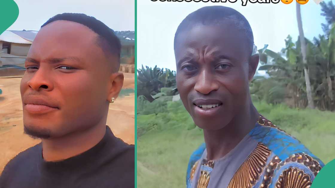 Man visits his father after 14 years. Man visits his father after 14 years.