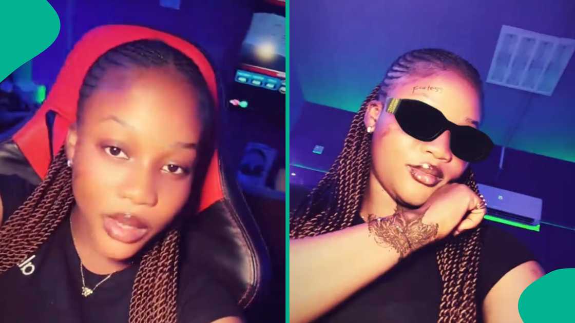 Nigerian lady cries out after her gas cooker blew up at home.