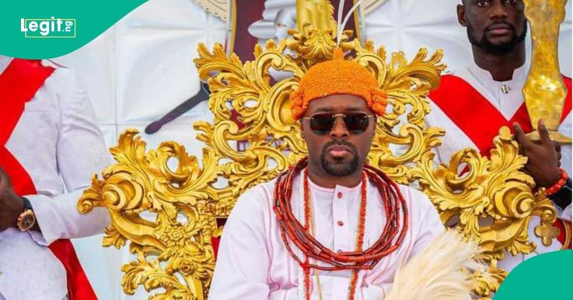 Olu of Warri trends online over video of him on a scooter. Olu of Warri trends online over video of him on a scooter.