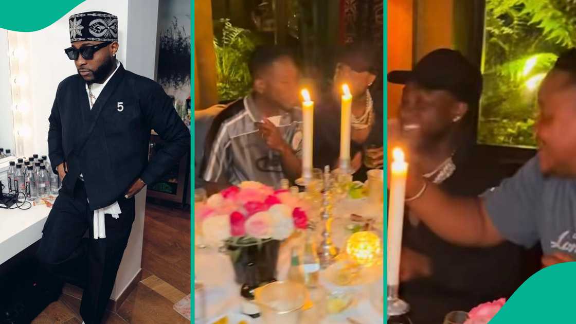 Davido's dinner with Mr Eazi