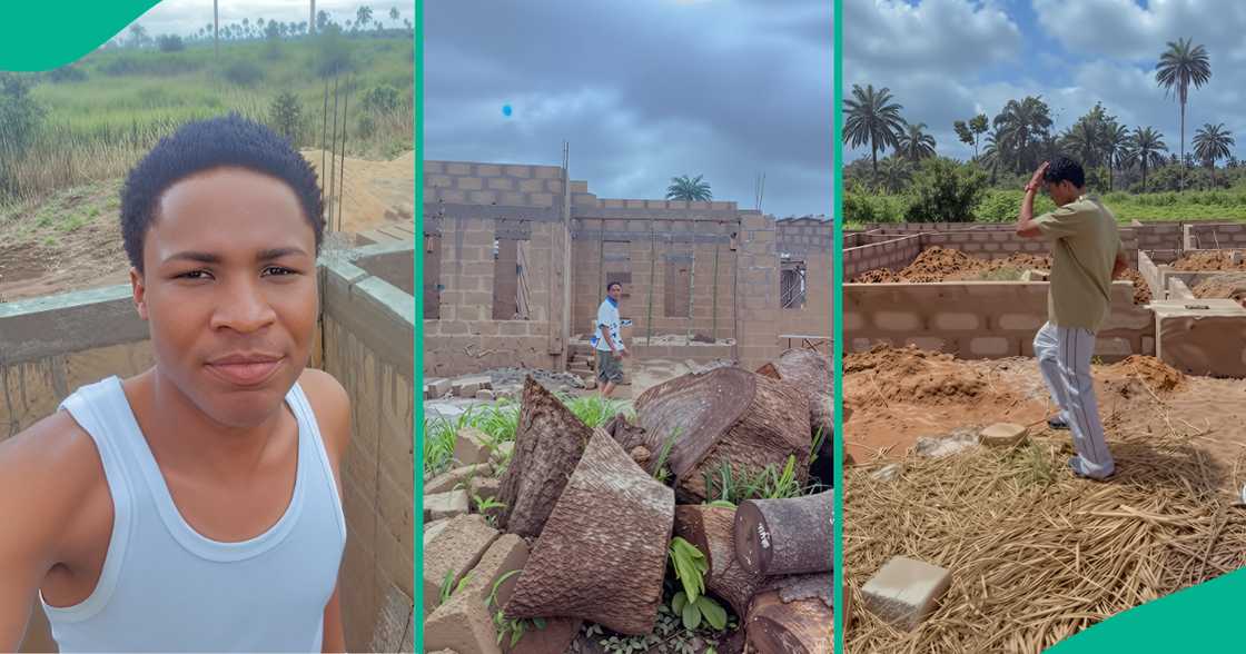 Building in Nigeria/Full lintel on house