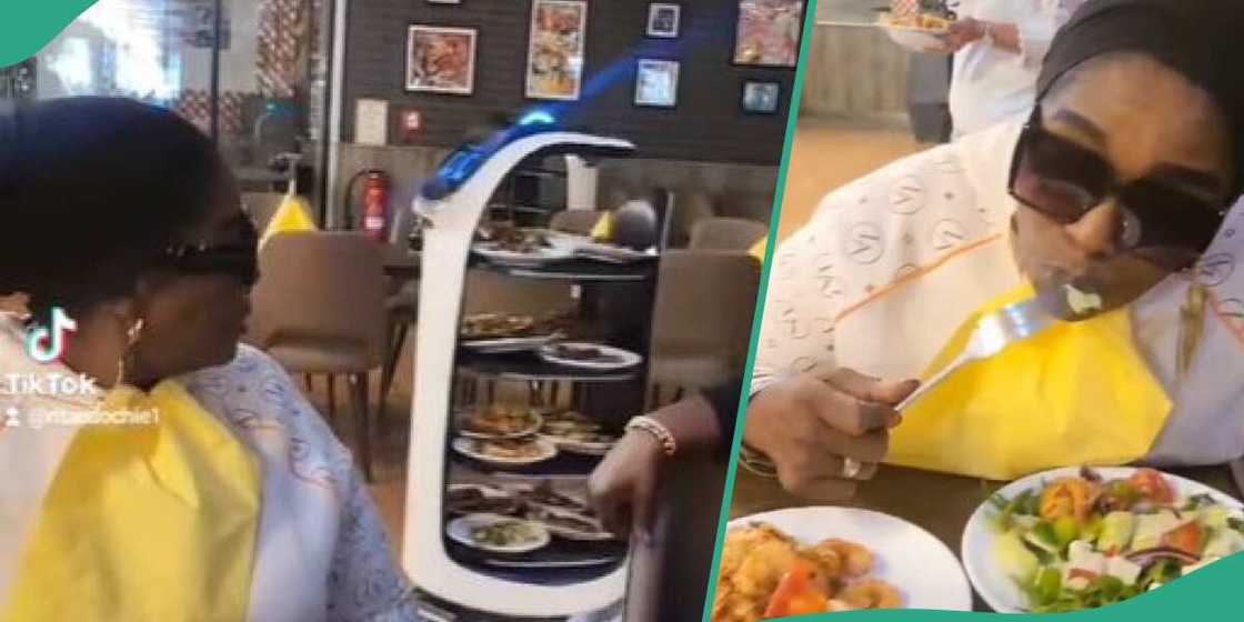 Actress Rita Edochie at a restaurant Actress Rita Edochie at a restaurant