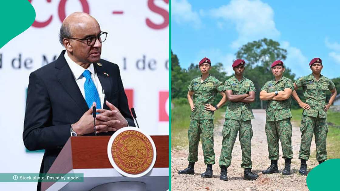 Singapore mention foreigners that are required to serve in its miltary