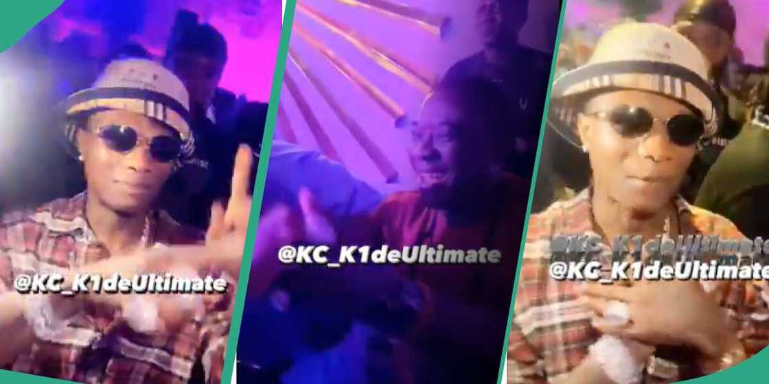 Wizkid dancing with KWAM 1. Wizkid dancing with KWAM 1.