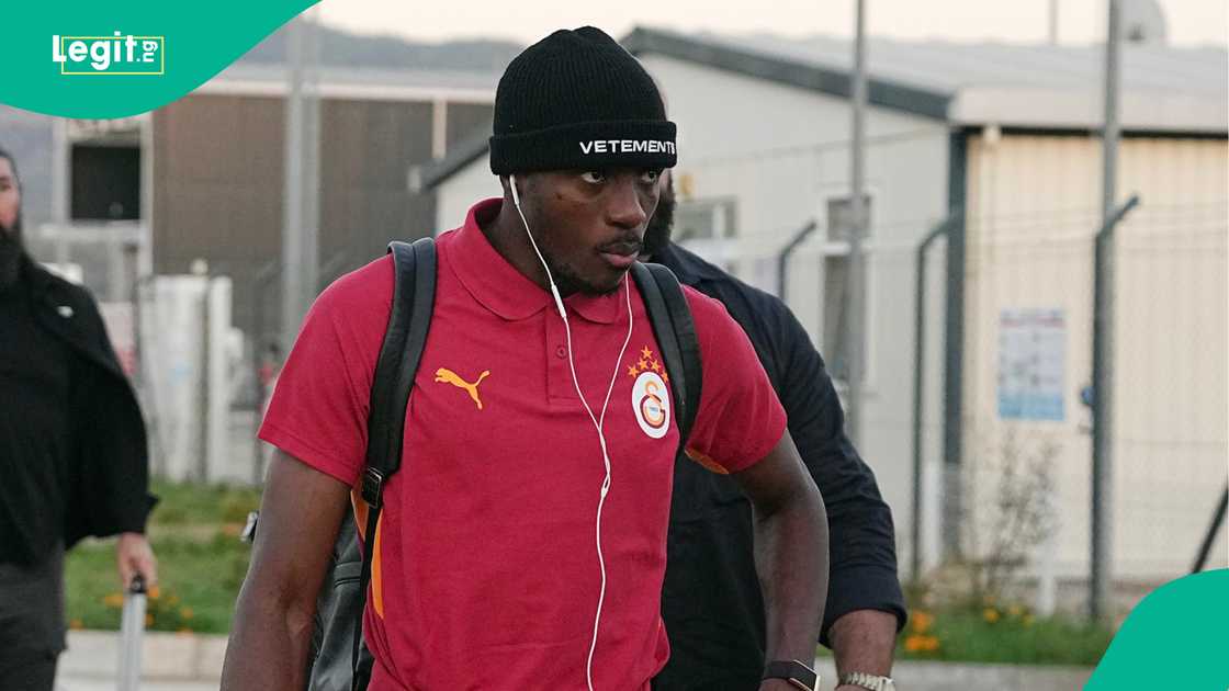 Victor Osimhen, Galatasaray, Alanyaspor, Alanya airport, Turkish Super League. Victor Osimhen, Galatasaray, Alanyaspor, Alanya airport, Turkish Super League.