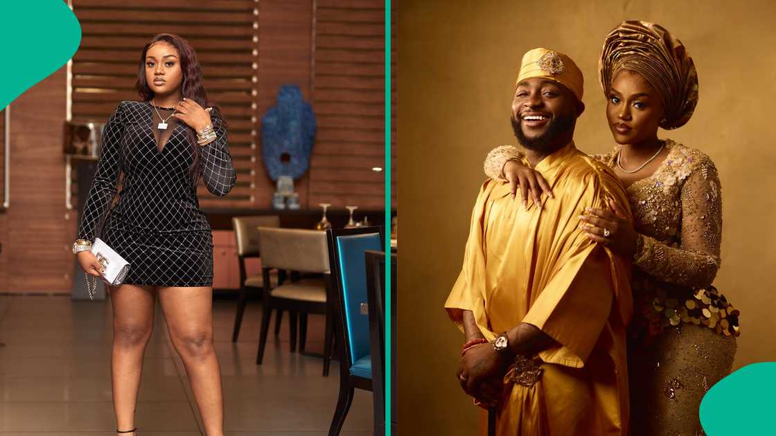 Davido and his wife Chioma rock glamorous outfits