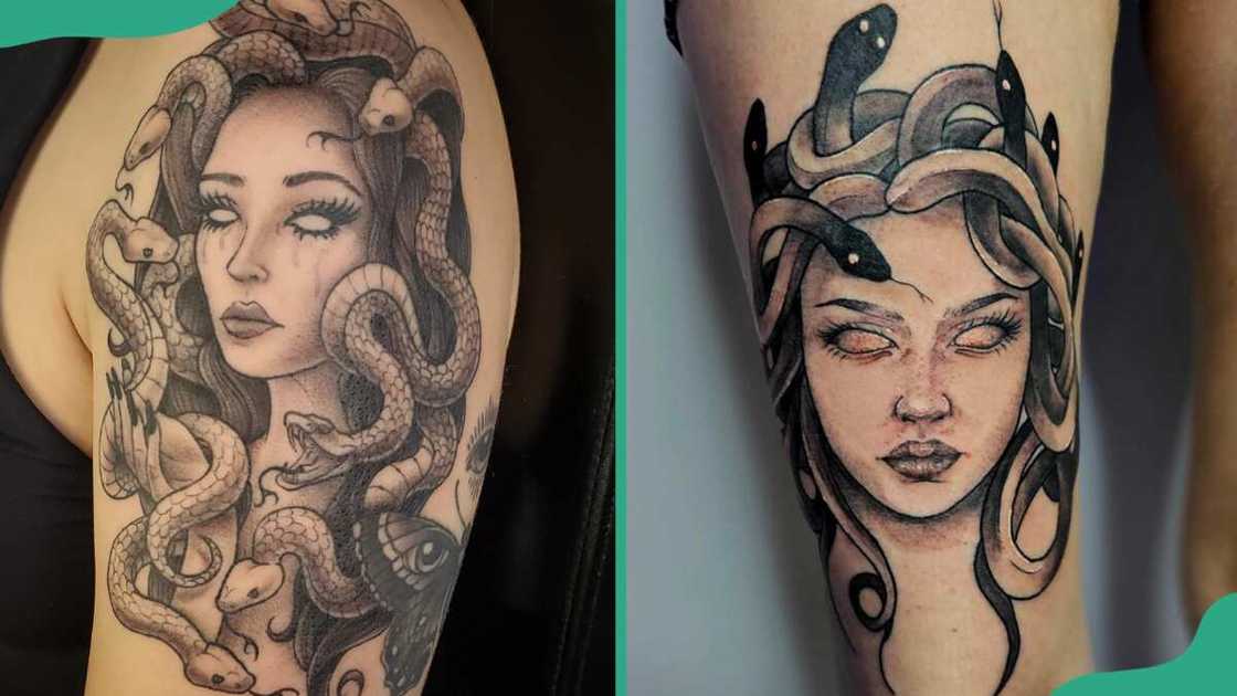 Medusa holding snakes succubus