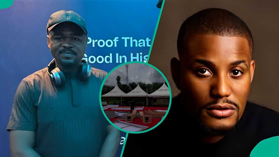 A man who travelled to the actor’s hometown shared a clip of the setup for the burial. A man who travelled to the actor’s hometown shared a clip of the setup for the burial.