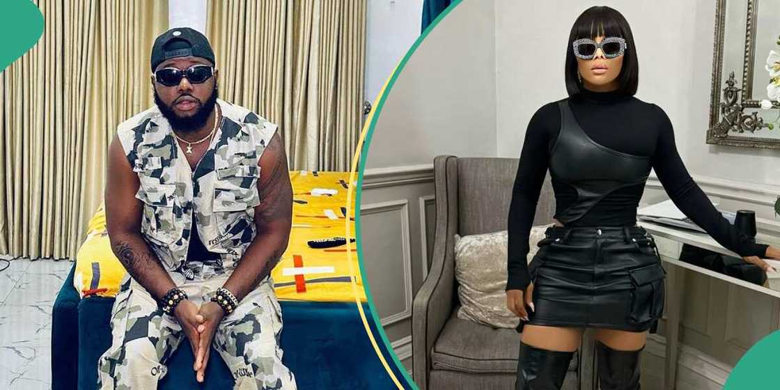Singer Frankie Jay buys Toke Makinwa's bags, shares to ladies. Singer Frankie Jay buys Toke Makinwa's bags, shares to ladies.