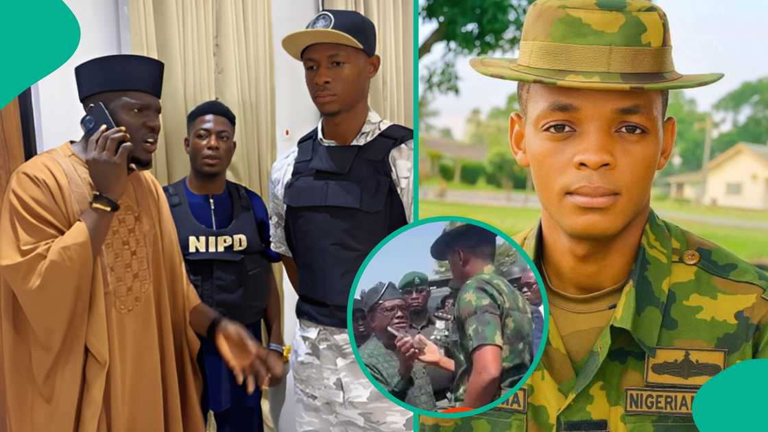 Governor Amuneke recreates Wike and officer Yerima's confrontation in skit. Governor Amuneke recreates Wike and officer Yerima's confrontation in skit.