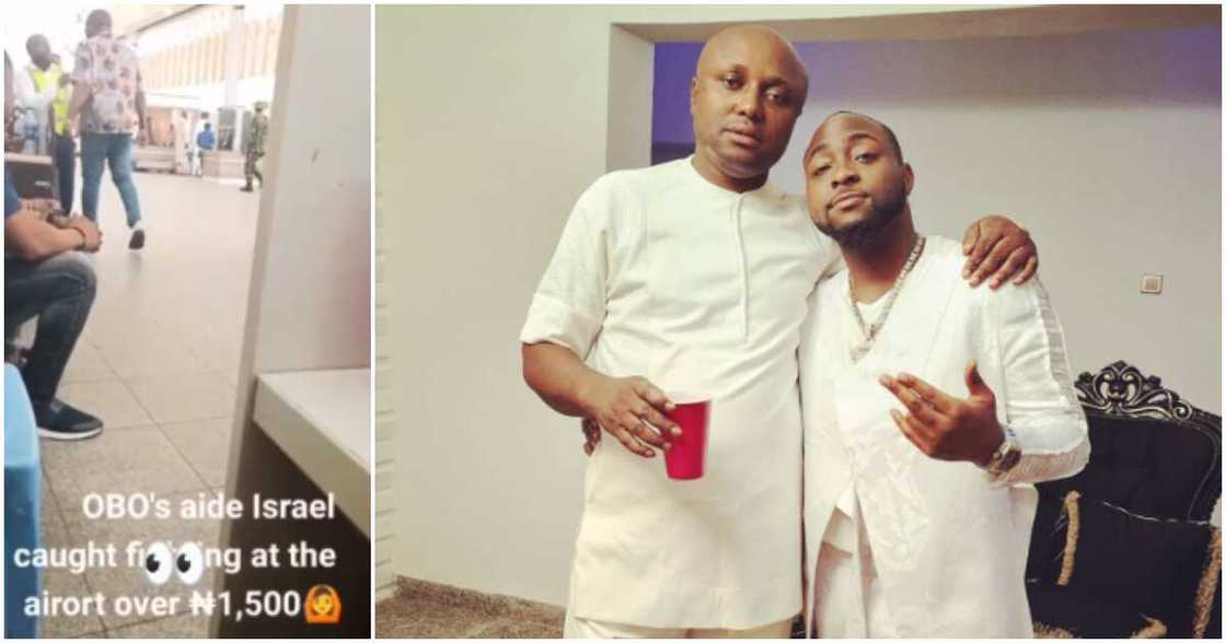 Isreal DMW fighting at airport, Davido Isreal DMW fighting at airport, Davido