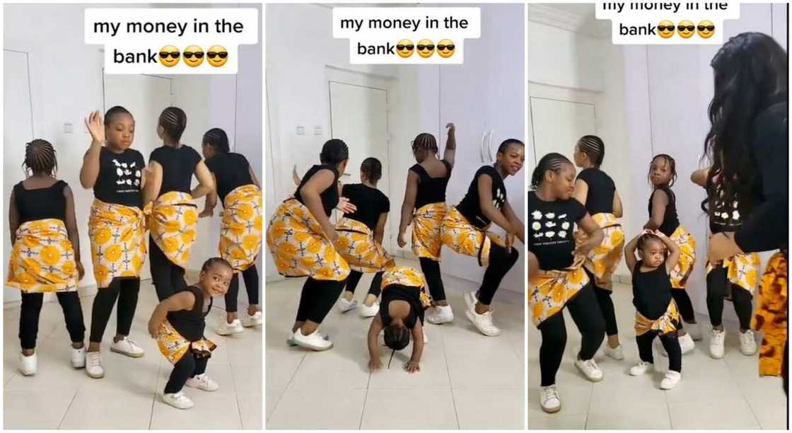 Nigerian mum dances with her 5 daughters. Nigerian mum dances with her 5 daughters.