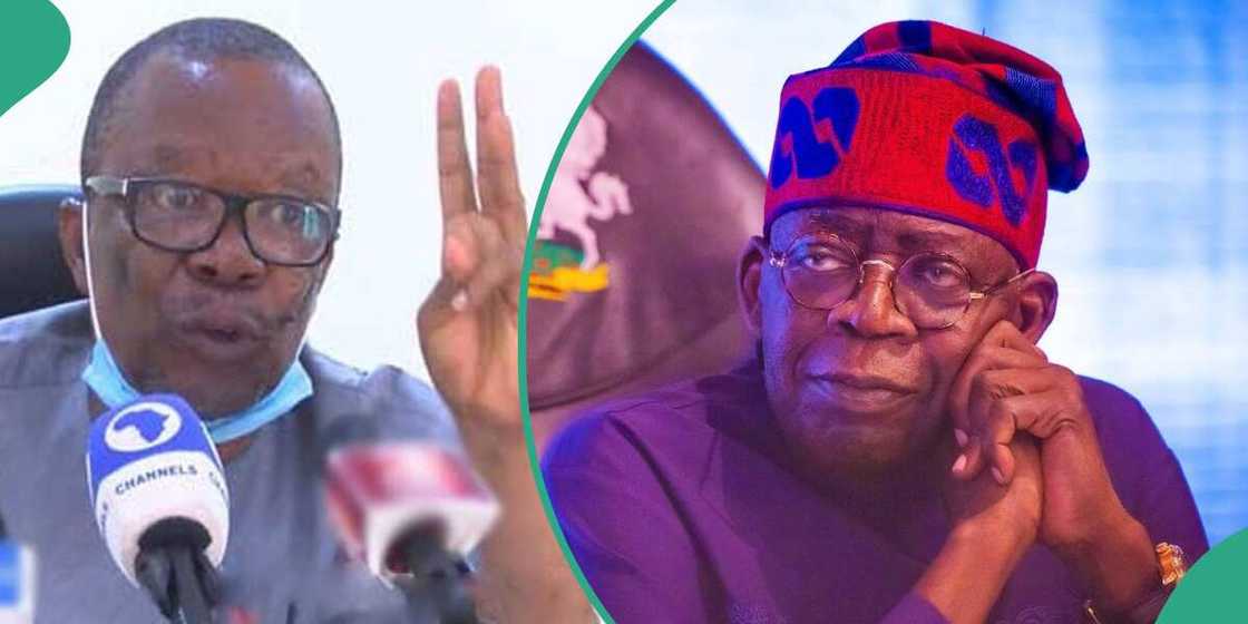 Shugaban ASUU da Bola Ahmed Tinubu. Shugaban ASUU da Bola Ahmed Tinubu.