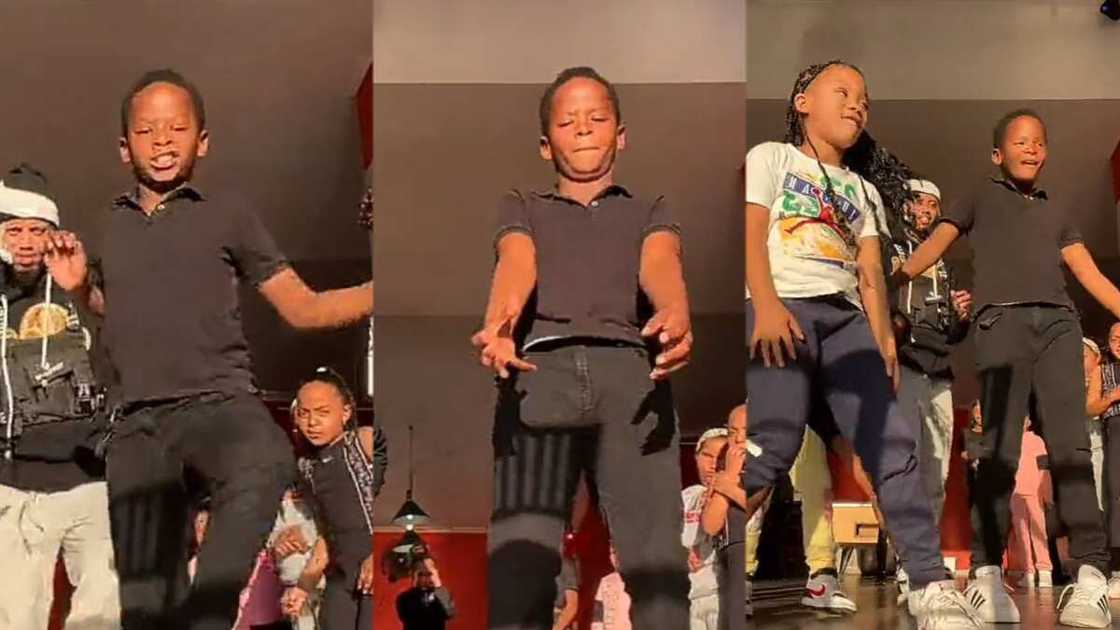 Photo of young boy dancing amazingly Photo of young boy dancing amazingly