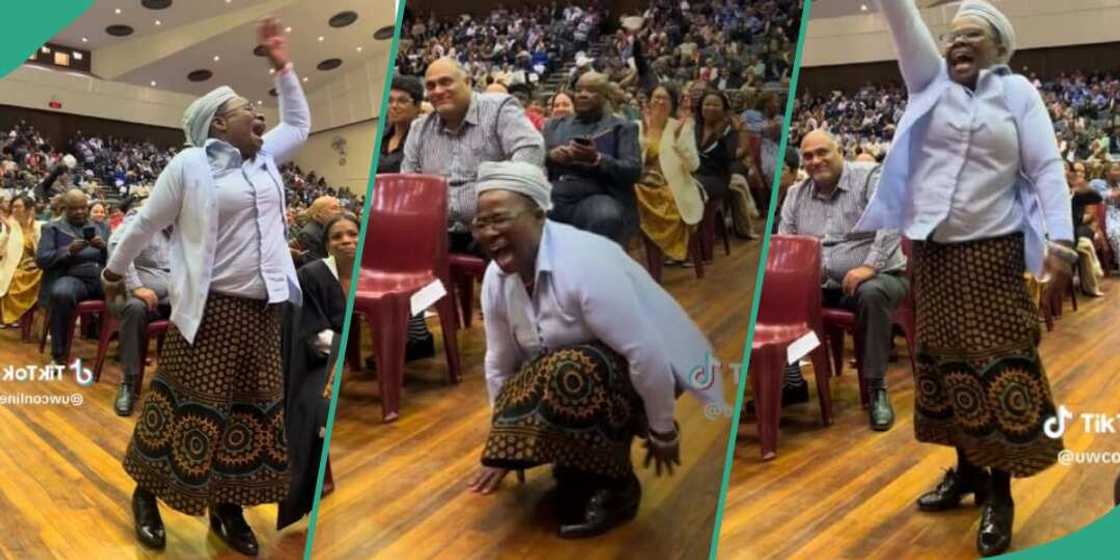 Mum's reaction as her child graduates melts hearts Mum's reaction as her child graduates melts hearts