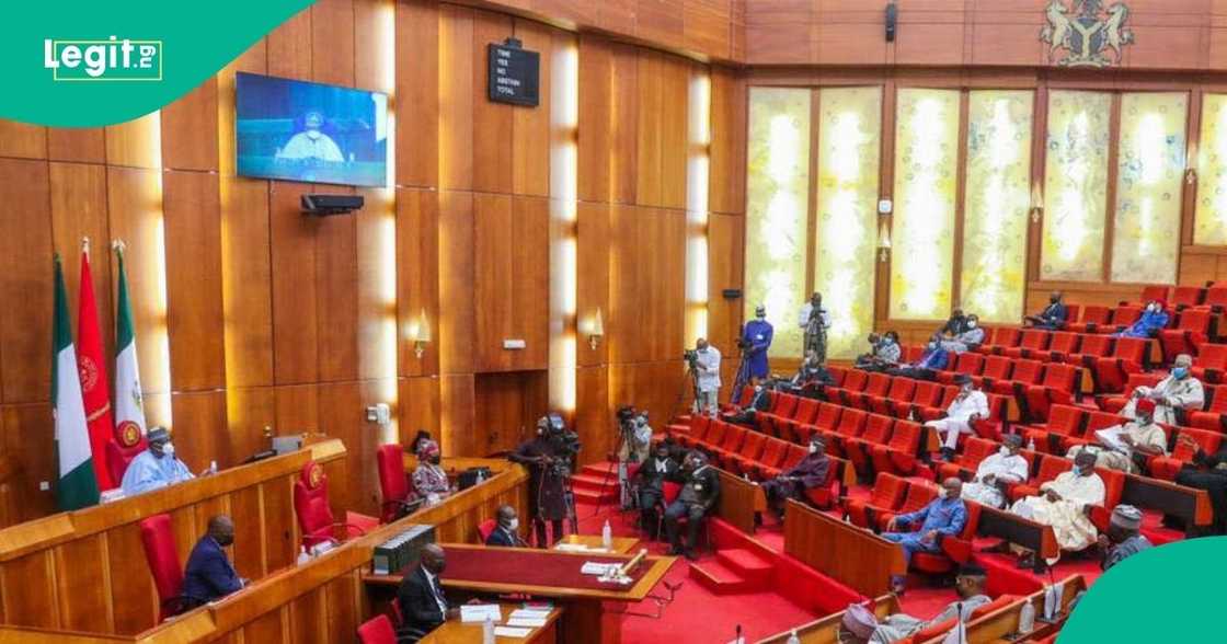 The Nigerian Senate during plenary.