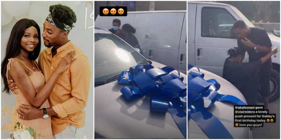 Akah Nnani buys Car for wife