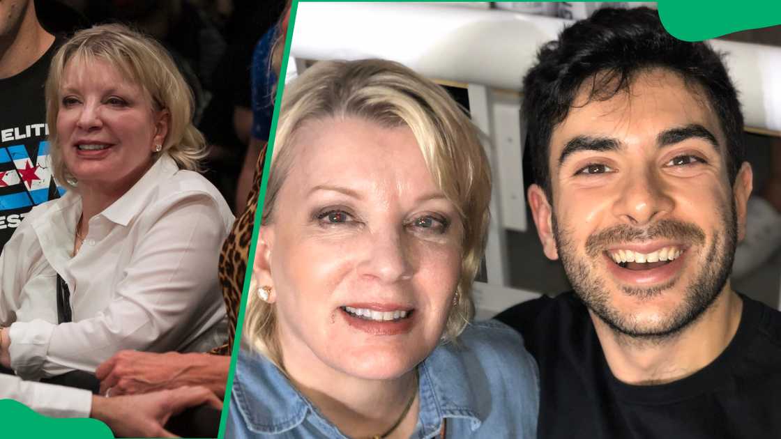 Ann Carlson Khan with her son, Tony Khan.