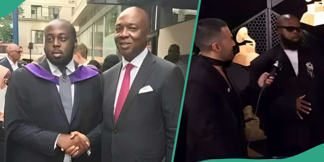 Bukola Saraki's son wins Grammy award, father reacts. Bukola Saraki's son wins Grammy award, father reacts.