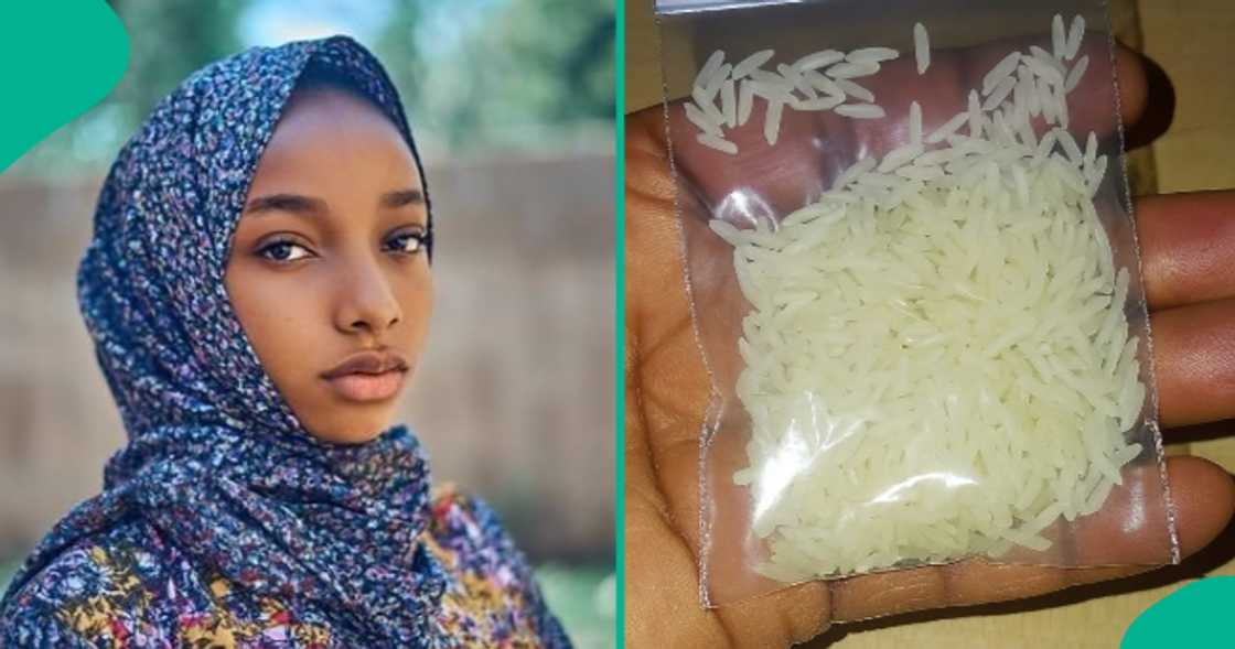 Lady advises Nigerians to always carry rice.