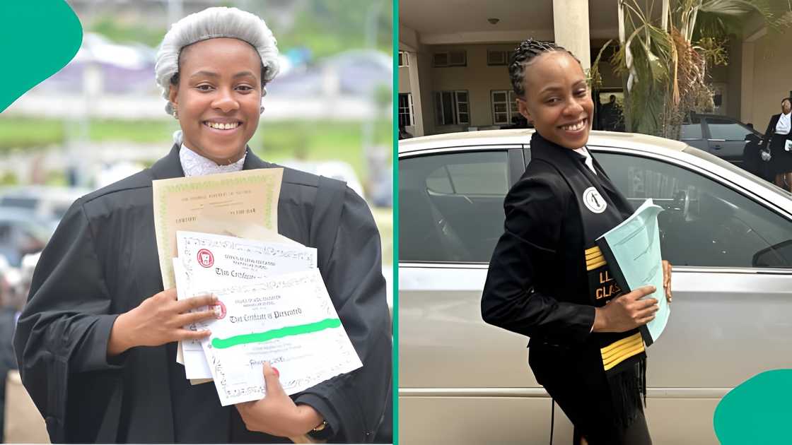 Lady goes viral after sharing her double first-class achievement, saying she broke her family record by becoming the first graduate with double first-class degrees.