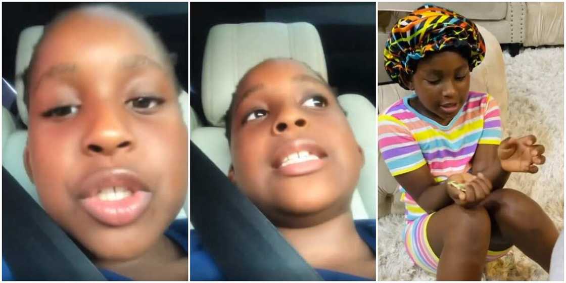 Little girl tells President Buhari to improve on his behaviour in viral video, Nigerians react Little girl tells President Buhari to improve on his behaviour in viral video, Nigerians react