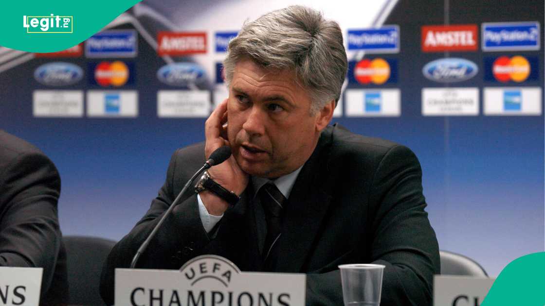 Carlo Ancelotti, AC Milan, Deportivo la Coruna, UEFA Champions League. Carlo Ancelotti, AC Milan, Deportivo la Coruna, UEFA Champions League.