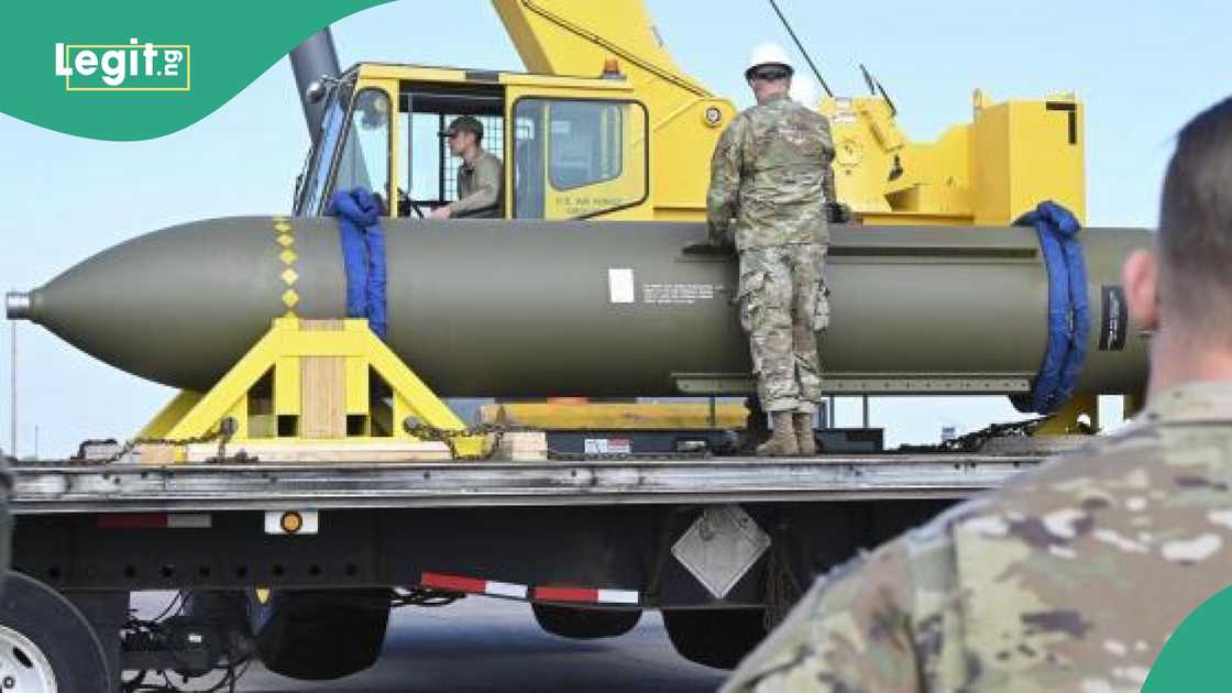 A US bomb that can destroy Iran's nuclear site, the Fordo plant, surfaces amid the country's fight with Israel. A US bomb that can destroy Iran's nuclear site, the Fordo plant, surfaces amid the country's fight with Israel.