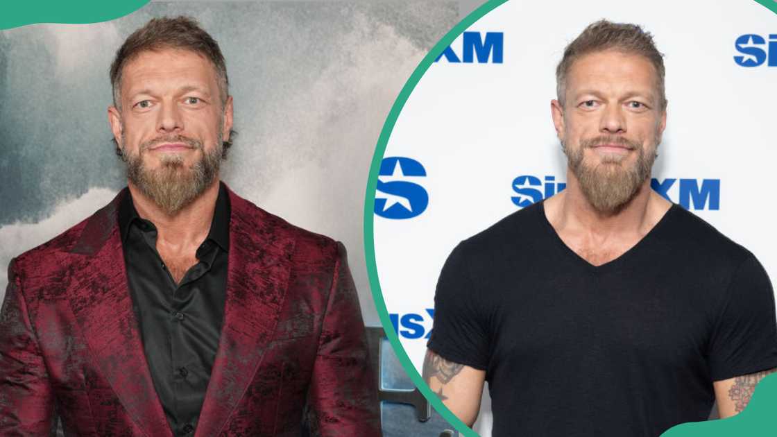 Adam Copeland at The Metropolitan Museum of Art in New York City (L). Adam Copeland at the SiriusXM Studios in New York City (R). Adam Copeland at The Metropolitan Museum of Art in New York City (L). Adam Copeland at the SiriusXM Studios in New York City (R).