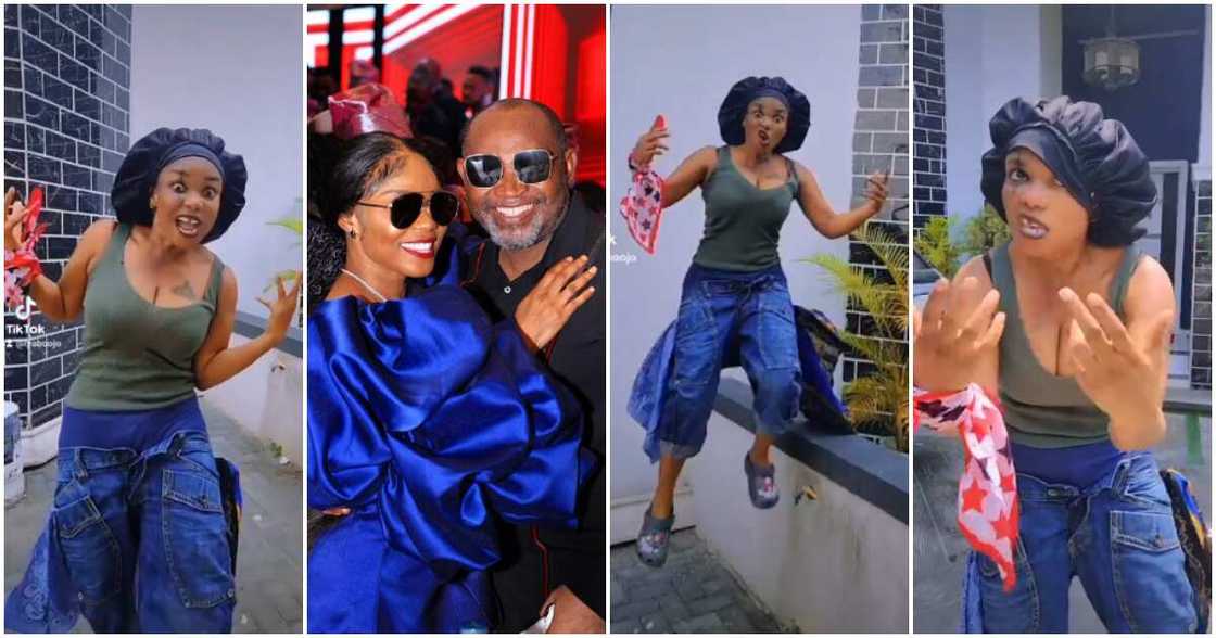 Iyabo Ojo dances like tout in video, fans worry about Paulo. Iyabo Ojo dances like tout in video, fans worry about Paulo.