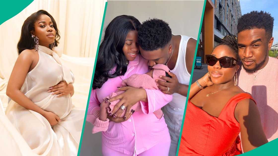 Veekee James and husband Femi Atere announce birth of first child