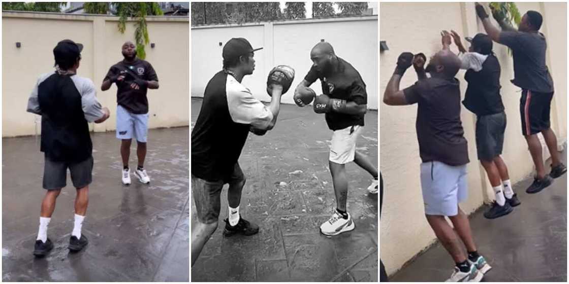 Davido spotted exercising Davido spotted exercising