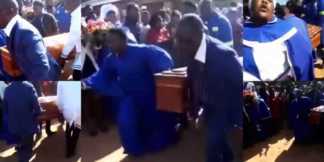 "It's Too Much": SA Reacts to Clip of Folks Running Around With Coffin "It's Too Much": SA Reacts to Clip of Folks Running Around With Coffin