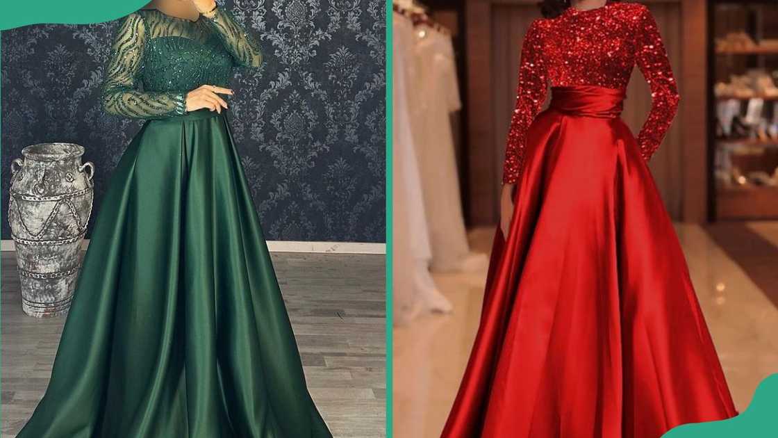 Latest sequence gown styles with sequins for the stylish woman Latest sequence gown styles with sequins for the stylish woman