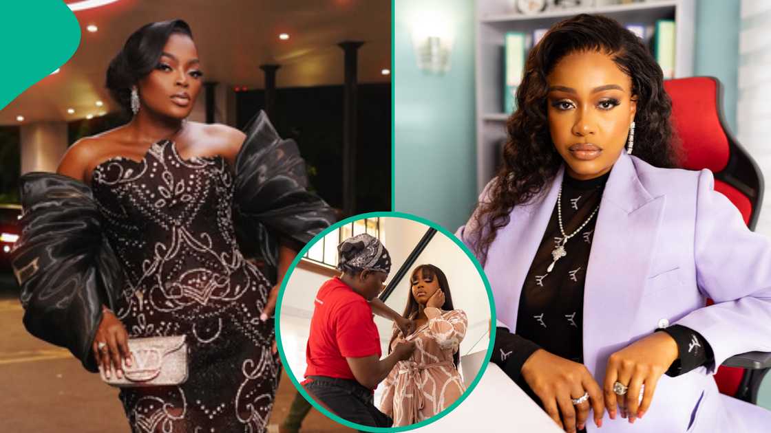 Funke Akindele celebrates her colleague Uche Montana amid feud rumours. Funke Akindele celebrates her colleague Uche Montana amid feud rumours.