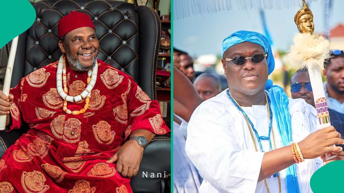 Video of Pete Edochie and Ooni of Ife at event elicts reactions Video of Pete Edochie and Ooni of Ife at event elicts reactions