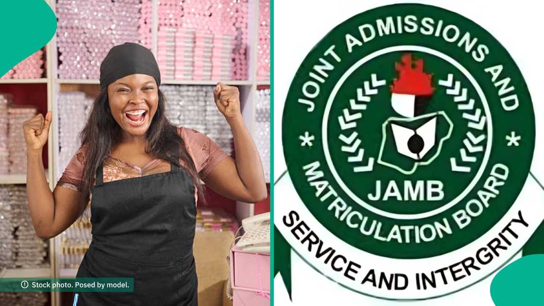 Arts student reacts with excitement after checking her 2026 UTME result showing a JAMB score of 214 in a viral TikTok video. Arts student reacts with excitement after checking her 2026 UTME result showing a JAMB score of 214 in a viral TikTok video.