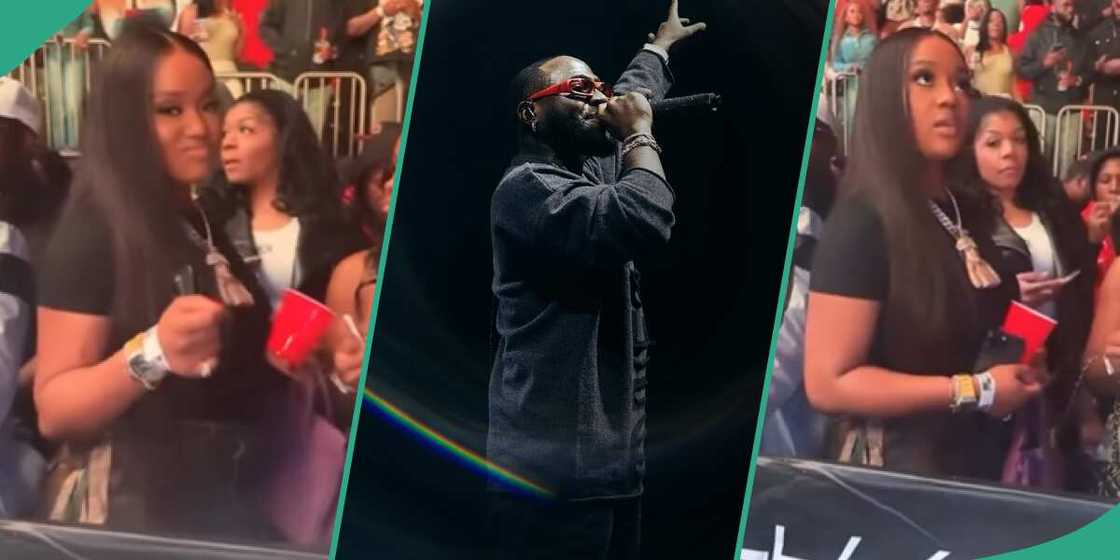 Clips of Chioma at Davido's concert in New York goes viral. Clips of Chioma at Davido's concert in New York goes viral.