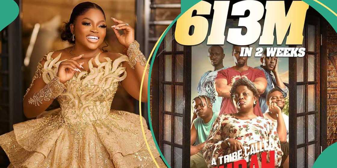 Funke Akindele gives praises to God as her movies hits record sale at the box office Funke Akindele gives praises to God as her movies hits record sale at the box office