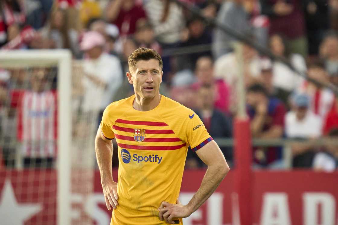 Robert Lewandowski during the La Liga EA Sports 2023/2024 Robert Lewandowski during the La Liga EA Sports 2023/2024