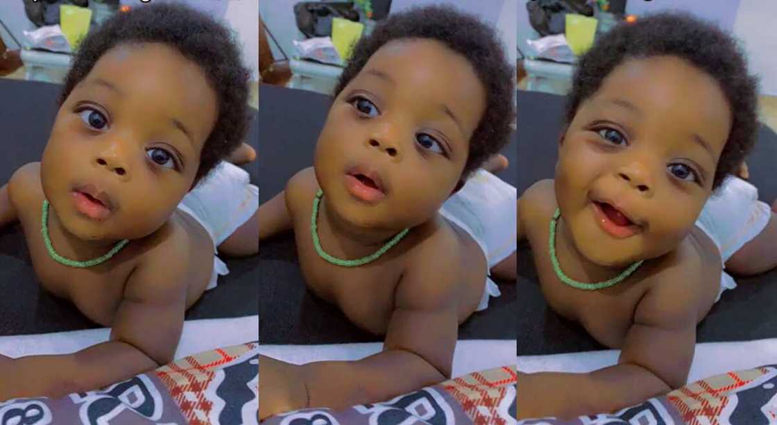 Photos of a handsome baby born to a Ghanaian mother and a Nigerian father. Photos of a handsome baby born to a Ghanaian mother and a Nigerian father.