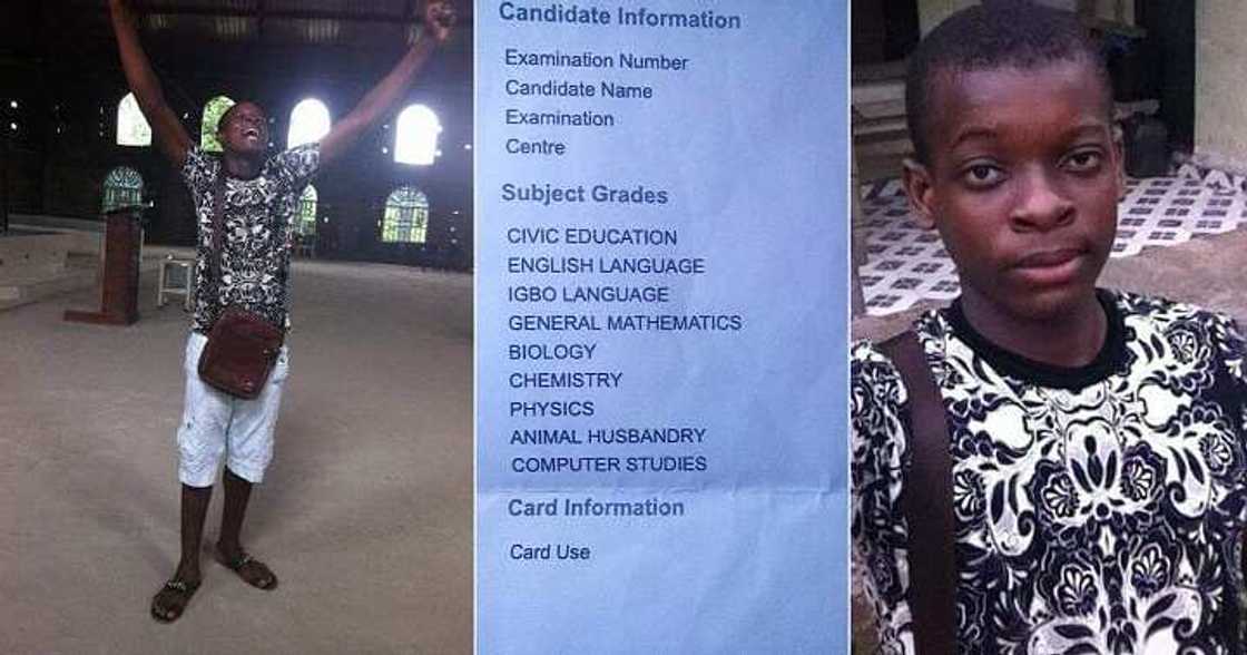 Nigerian boy goes emotional after seeing WAEC result Nigerian boy goes emotional after seeing WAEC result