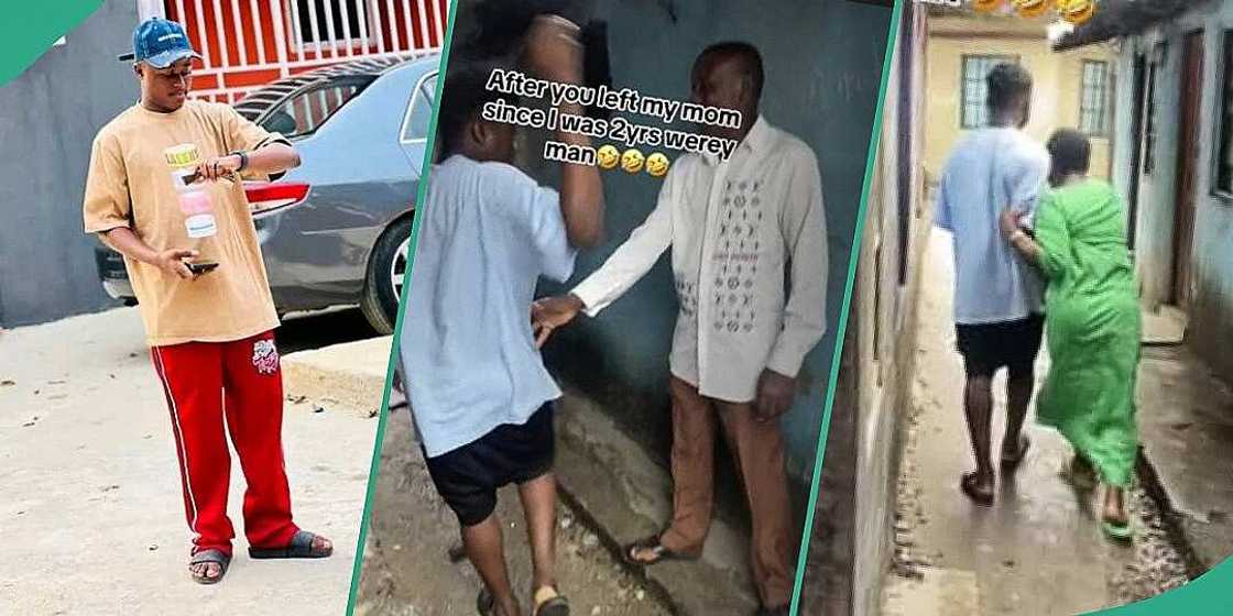 Man tackles father who abandoned him at 2