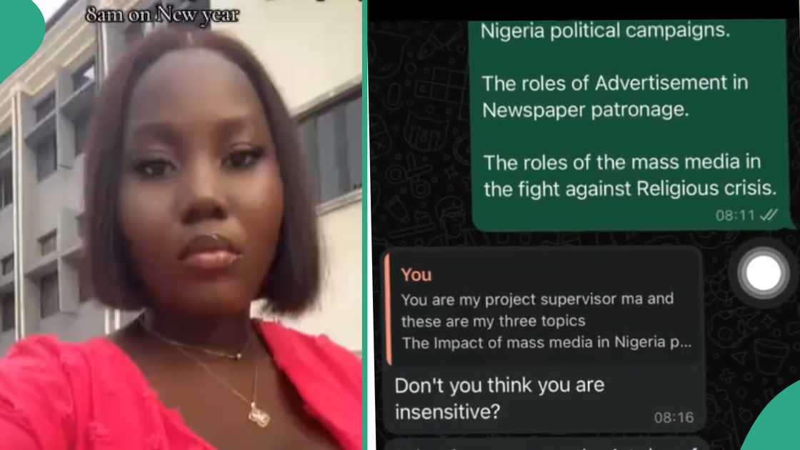 Lady shares message a lecturer sent to her friend.