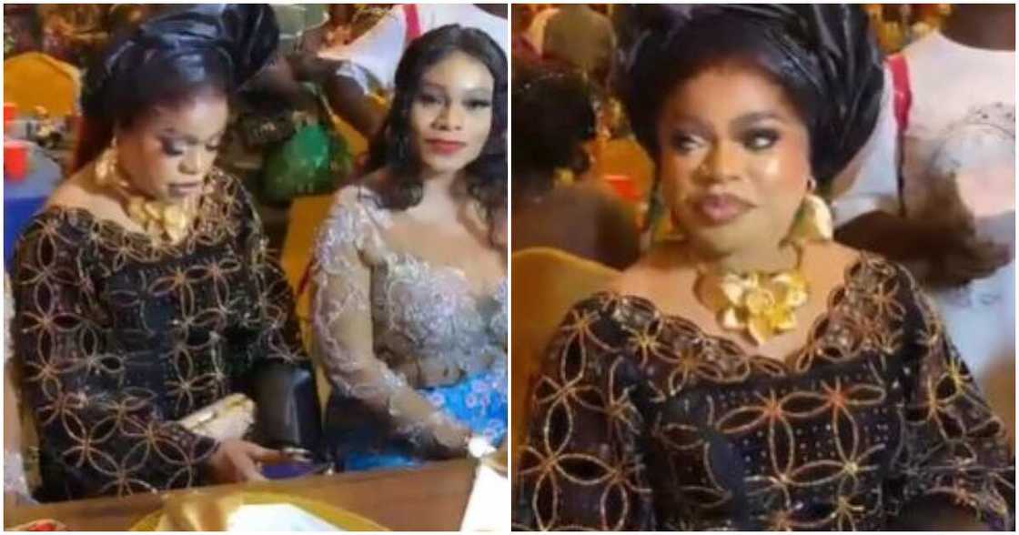 Crossdresser Bobrisky at a party