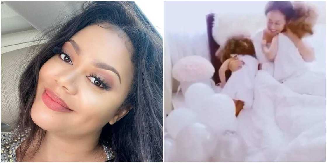 Actress Nadia Buari’s children give her lovely 38th birthday surprise (video) Actress Nadia Buari’s children give her lovely 38th birthday surprise (video)