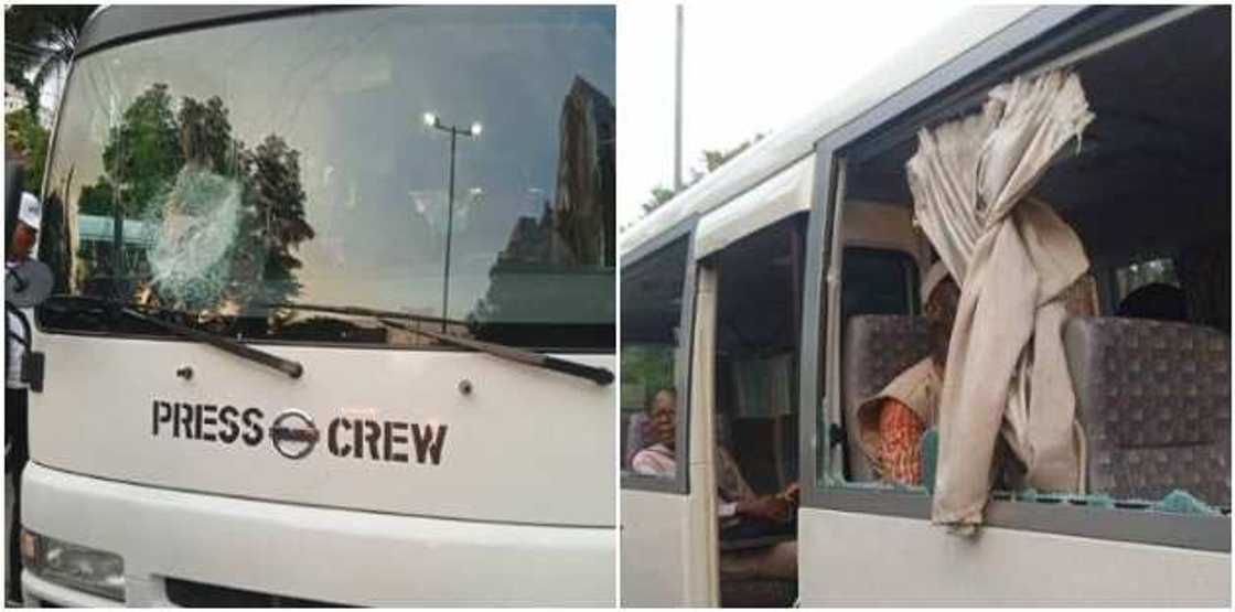 Tinubu's convoy Tinubu's convoy