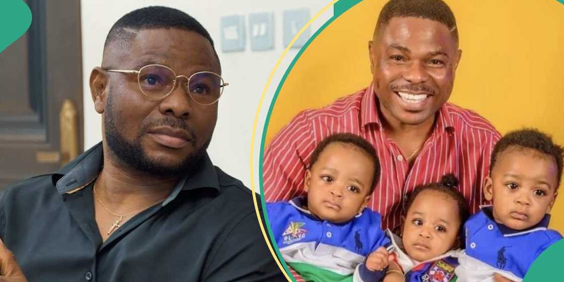 Yinka Ayefele speaks about his triplets