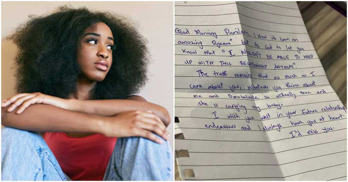 Breakfast, Nigerian man breaks up with fine handwritten break up letter, handwritten break up, cute break up letter Breakfast, Nigerian man breaks up with fine handwritten break up letter, handwritten break up, cute break up letter