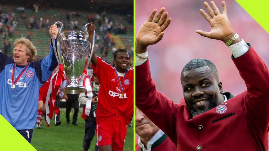 Sammy Kuffour at Bayern Munich. Sammy Kuffour at Bayern Munich.